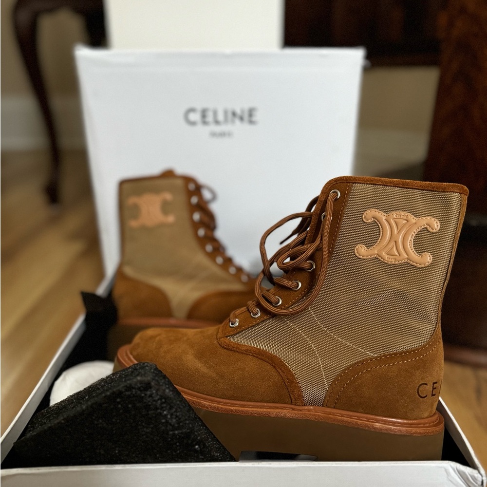 Celine combat boots - size 35 (fits like a U.S. 6.5)
